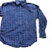 Tommy Hilfiger Mens Large Button Down Shirt Long Sleeve Blue Plaid