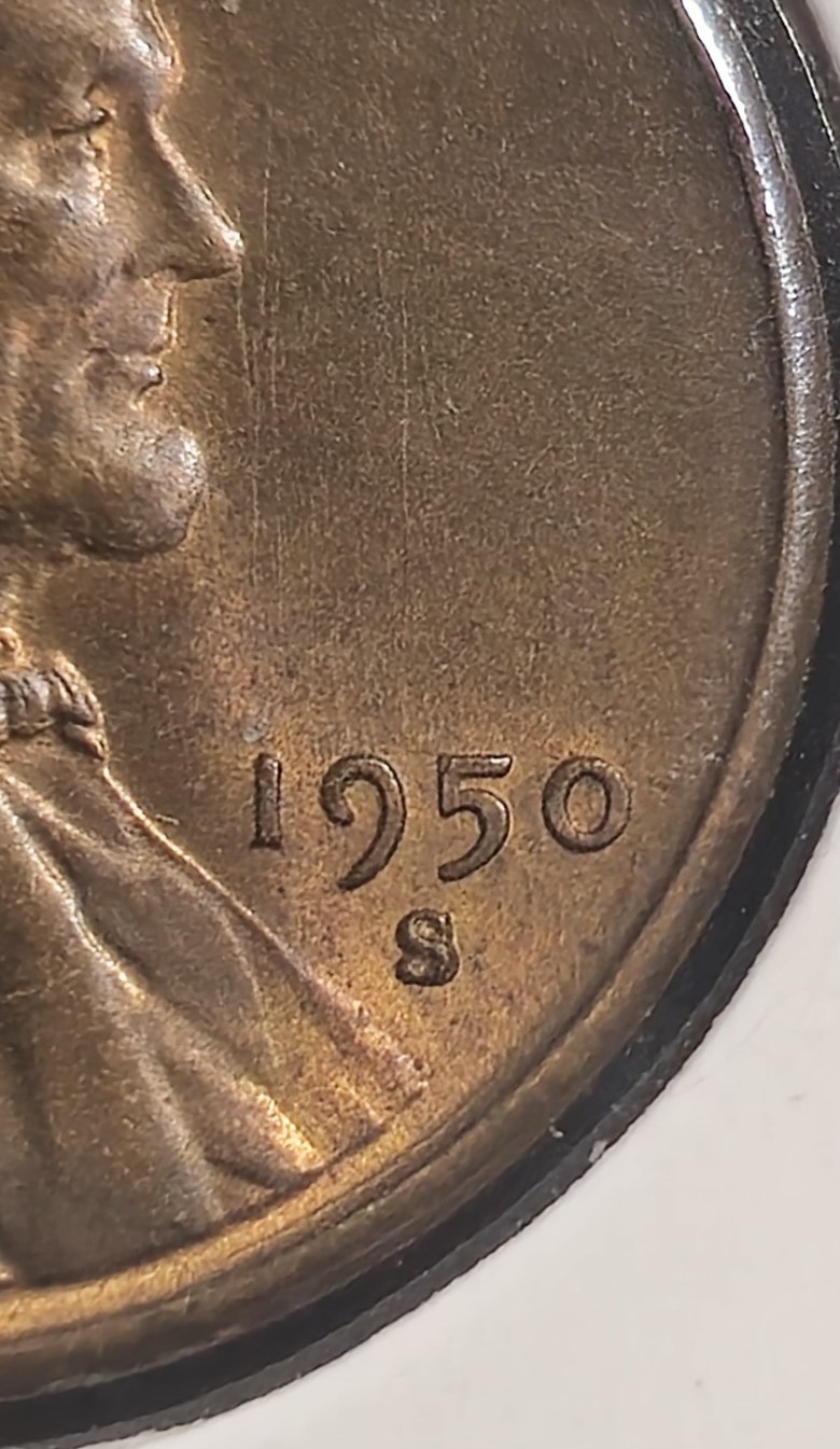 Very Rare 1950 - S/S, Repunched Mint Mark, IN MINT CONDITION