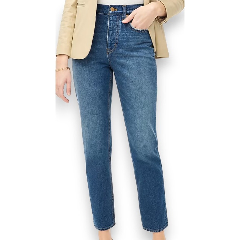 J. Crew Factory Premium Edition High Rise Straight Jean BX528