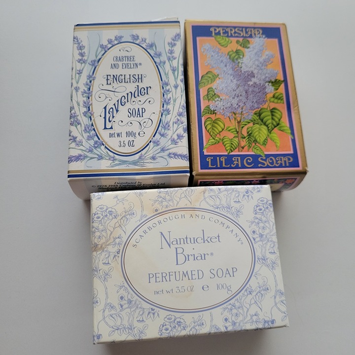 Crabtree & Evelyn English Lavender Nantucket Briar Original Boxes Vintage 3.5 oz