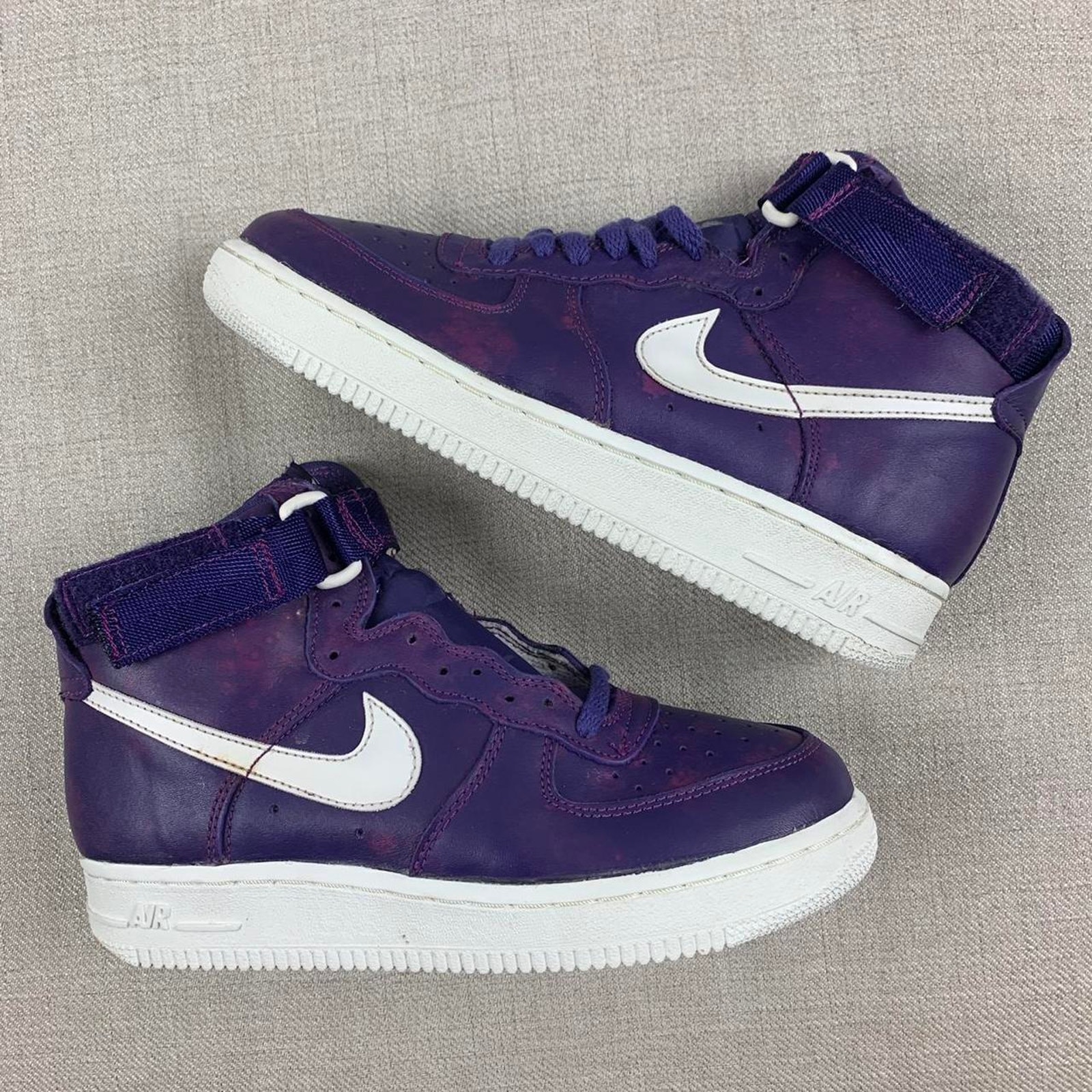 nike air force high tops purple