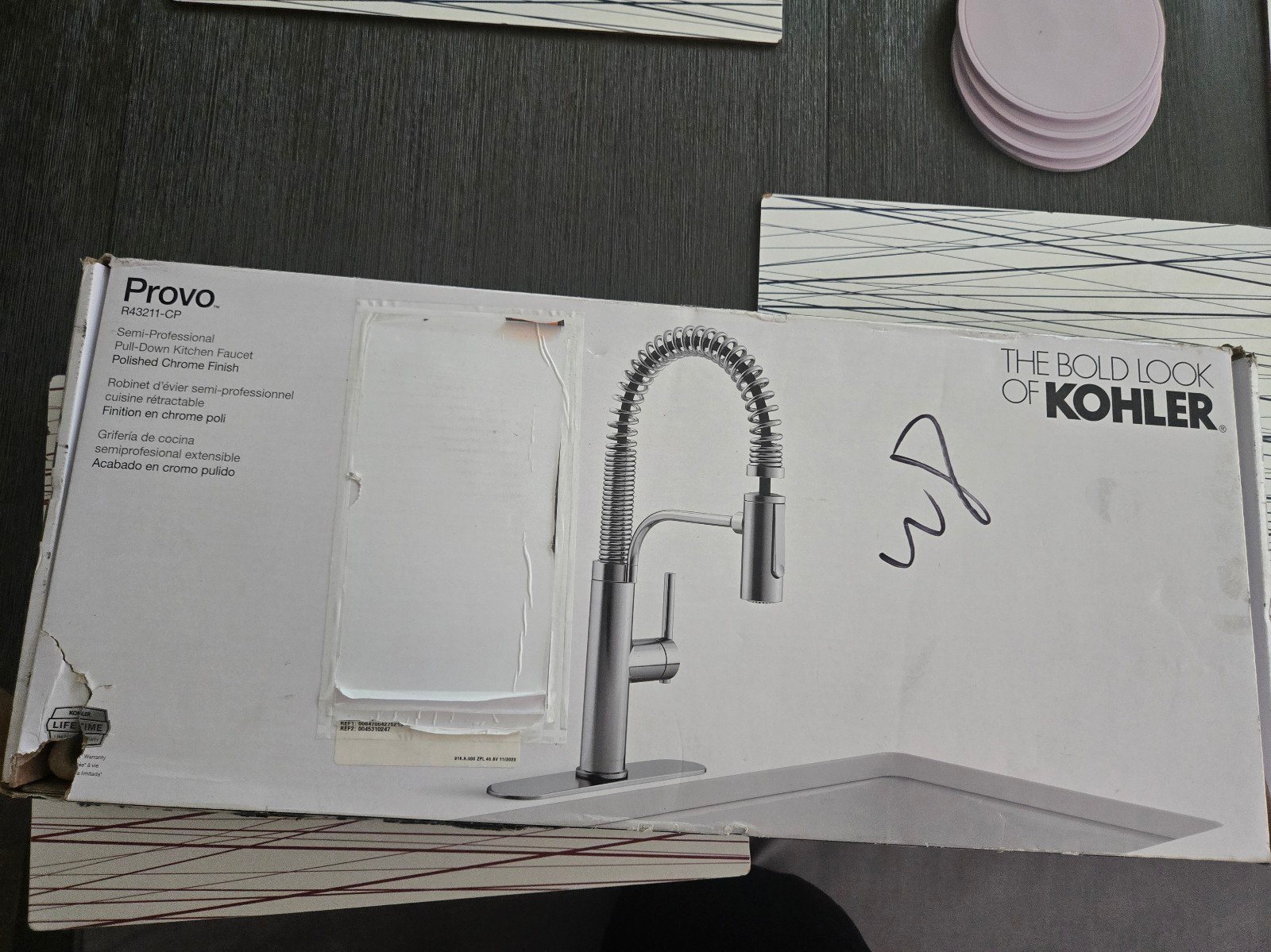 Kohler Provo Semi-Pro Kitchen Faucet r43211 Stainless Steel
