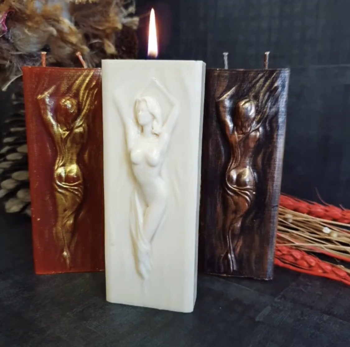 3D Female Candle Silicone Mold