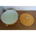 Sunfrost Yellow Therm-O-Ware Insulated Melamine Melmac Serving Bowl Lid Retro