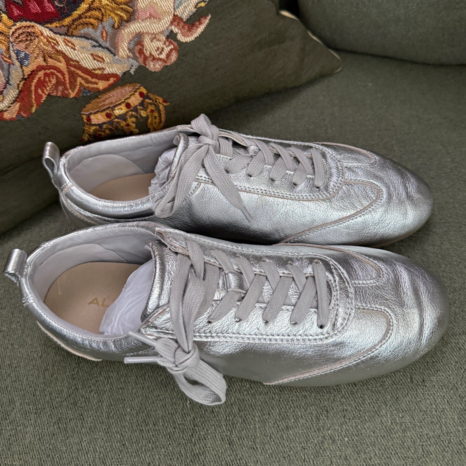 New ALDO Silver Sneakers