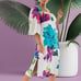 NWOT Anthropologie Maeve Large Floral Print Boho Open Back Midi Dress Size 26W