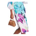 NWOT Anthropologie Maeve Large Floral Print Boho Open Back Midi Dress Size 26W