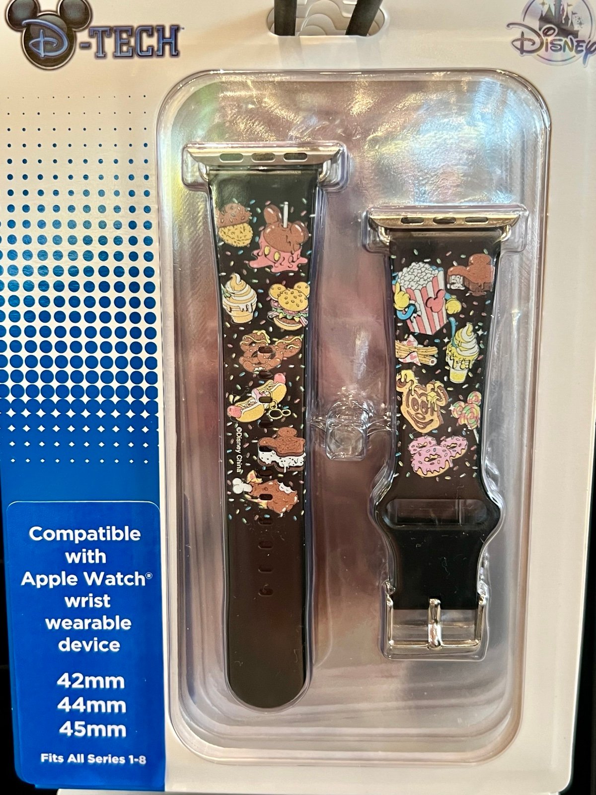 DISNEY PARKS Disney Eats Mickey Apple Watch Band Black 42, 44, 45 mm