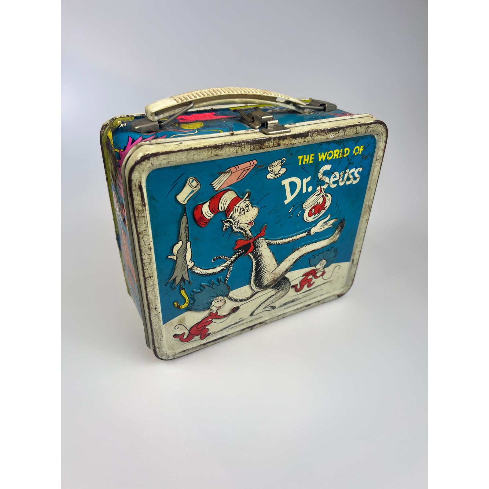 VTG Metal Lunchbox | The World of Dr. Seuss | Cat in the Hat | 1970 | No Thermos