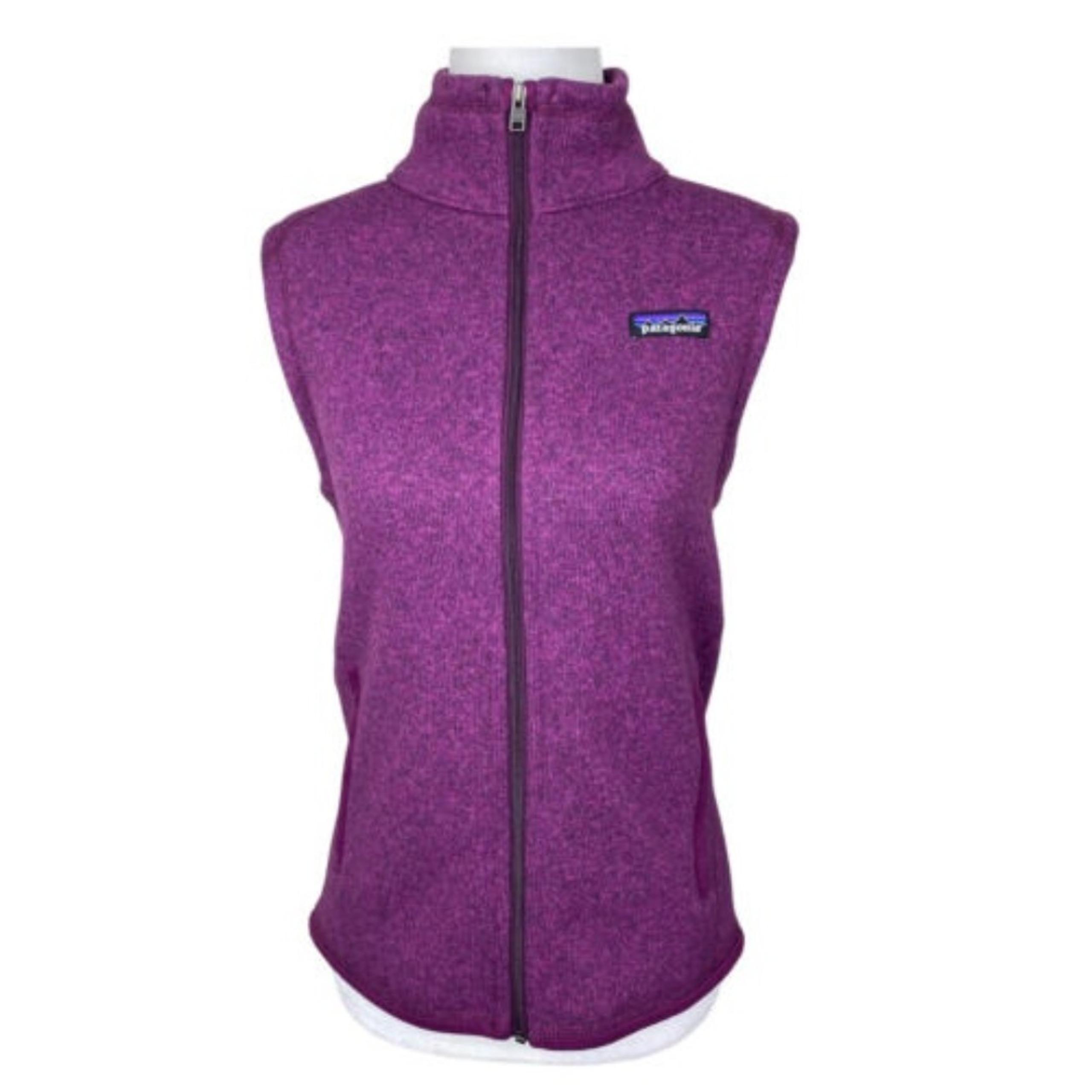 Patagonia Fleece Vest Jacket Womens Small Purple Sleeveless Sweater Ladies