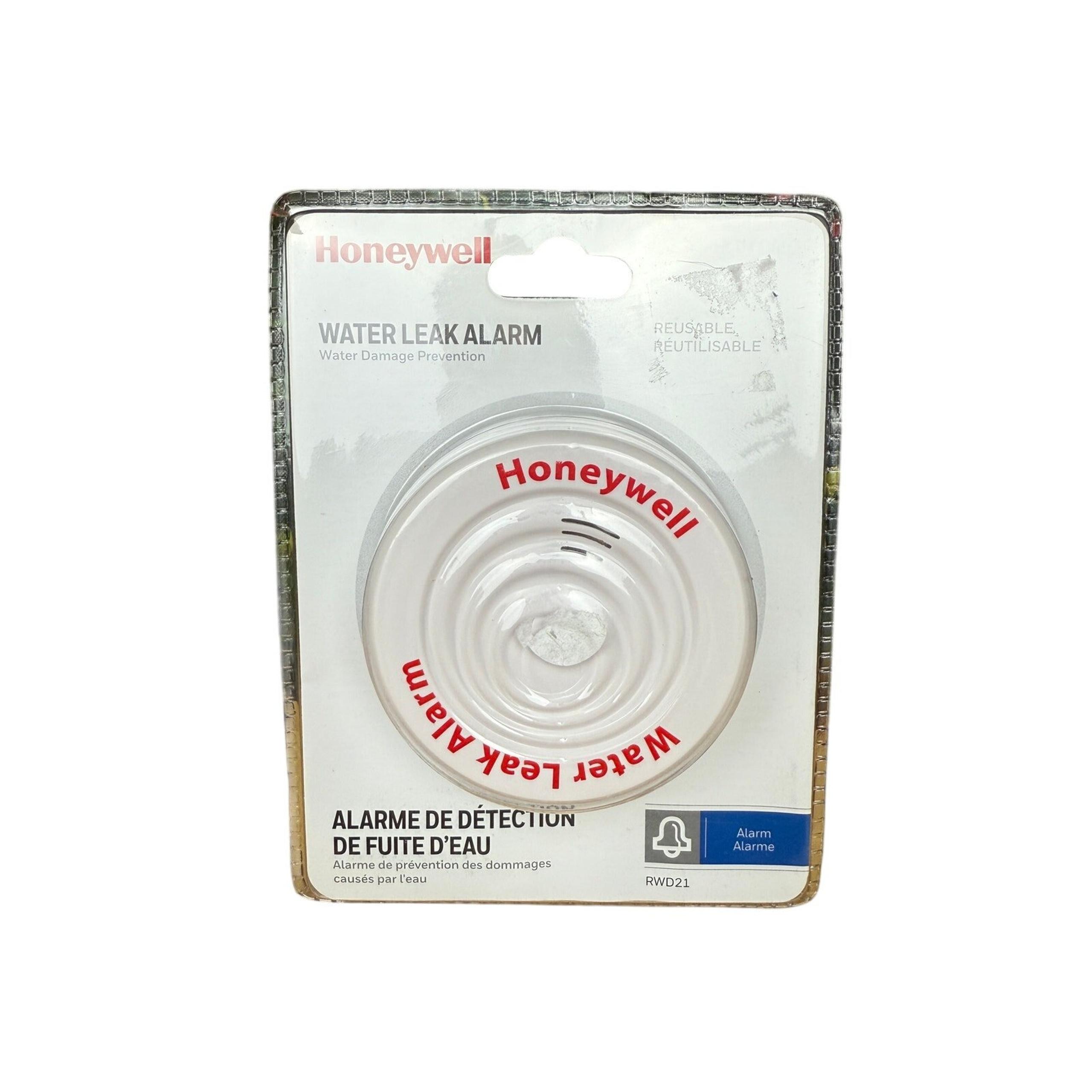 Honeywell Water Leak Alarm RWD21 Smart Home New Reusable Water Heater Sump Pump