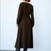ZARA DRAPED PLAID DRESS BLACK / GREEN