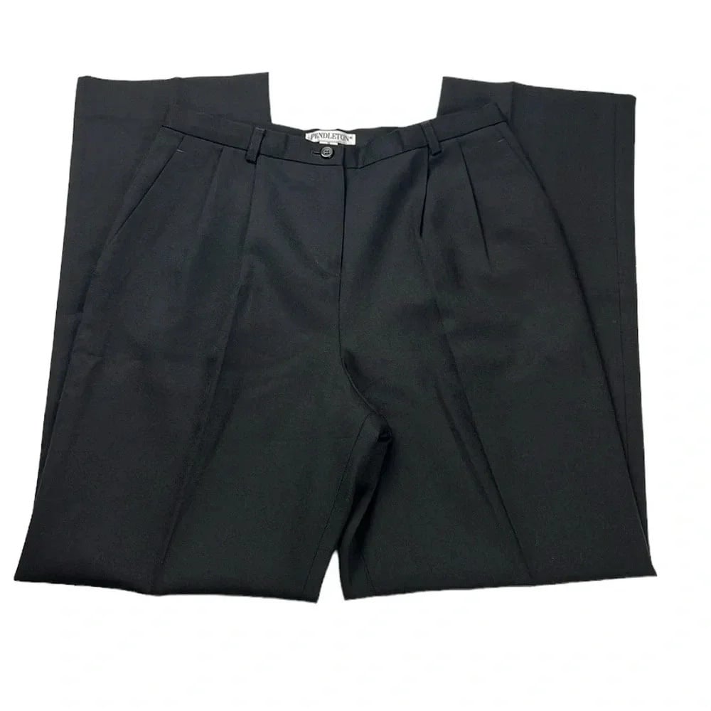 Pendleton Women’s 8 Black Fully Lined 100% Virgin Wool Career Pant