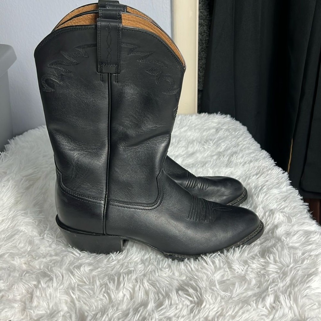Ariat Heritage Sedona Black Leather Western Cowboy Boots 10.5 D