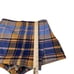 Free People Skort 4 Emmy Mini Menswear Wrap Shorts Skirt Plaid Boho Blue Combo