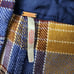 Free People Skort 4 Emmy Mini Menswear Wrap Shorts Skirt Plaid Boho Blue Combo