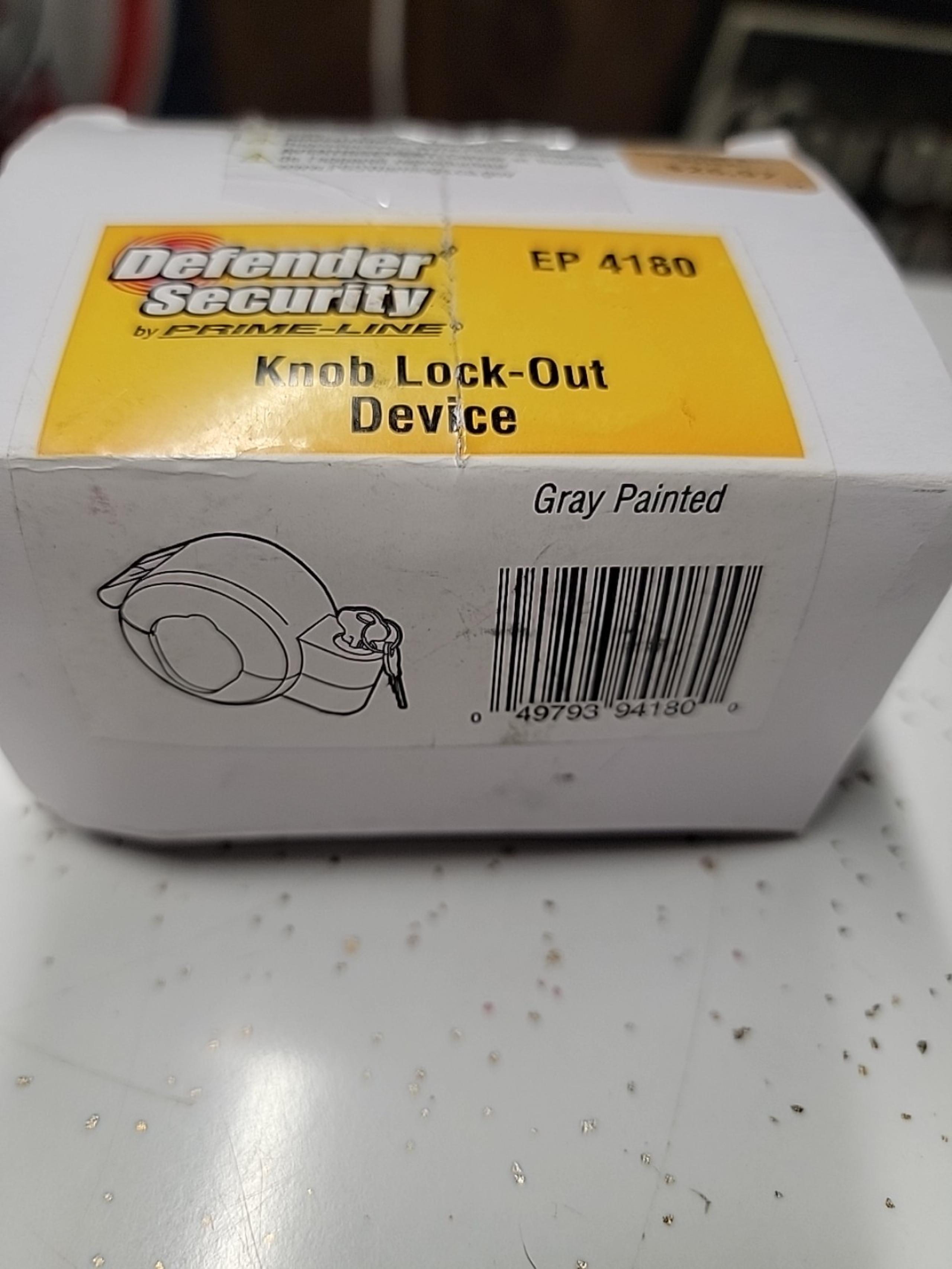 Prime-Line EP 4180 Doorknob Lock-Out Device – Doorknob Lock with Key to Block Ac