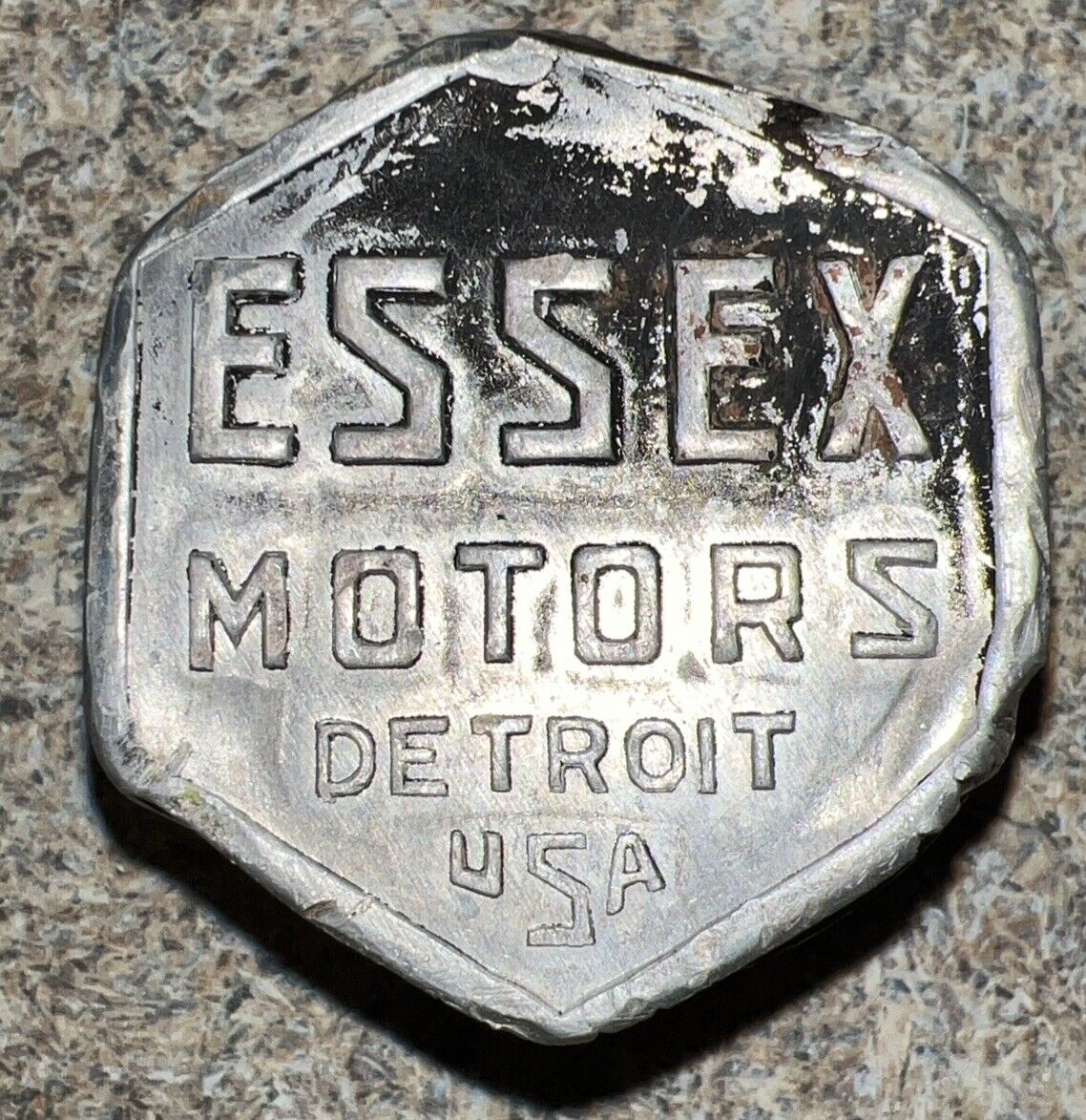 Essex Motors Vintage Aluminum Wheel Hub Grease Cap Center Cap Dust Detroit