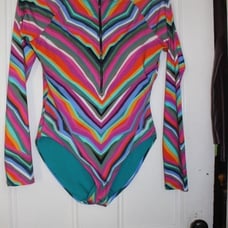 NWT Trina Turk Louvre Swim Paddle Board Kayak Suit Long Sleeve Thumb Hole Sz XL