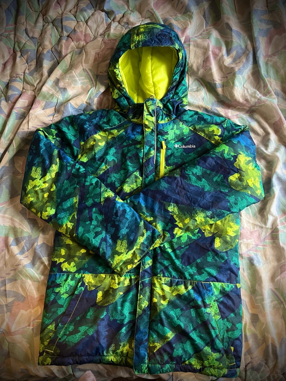 Boys Columbia multicolor camo Coat 18/20