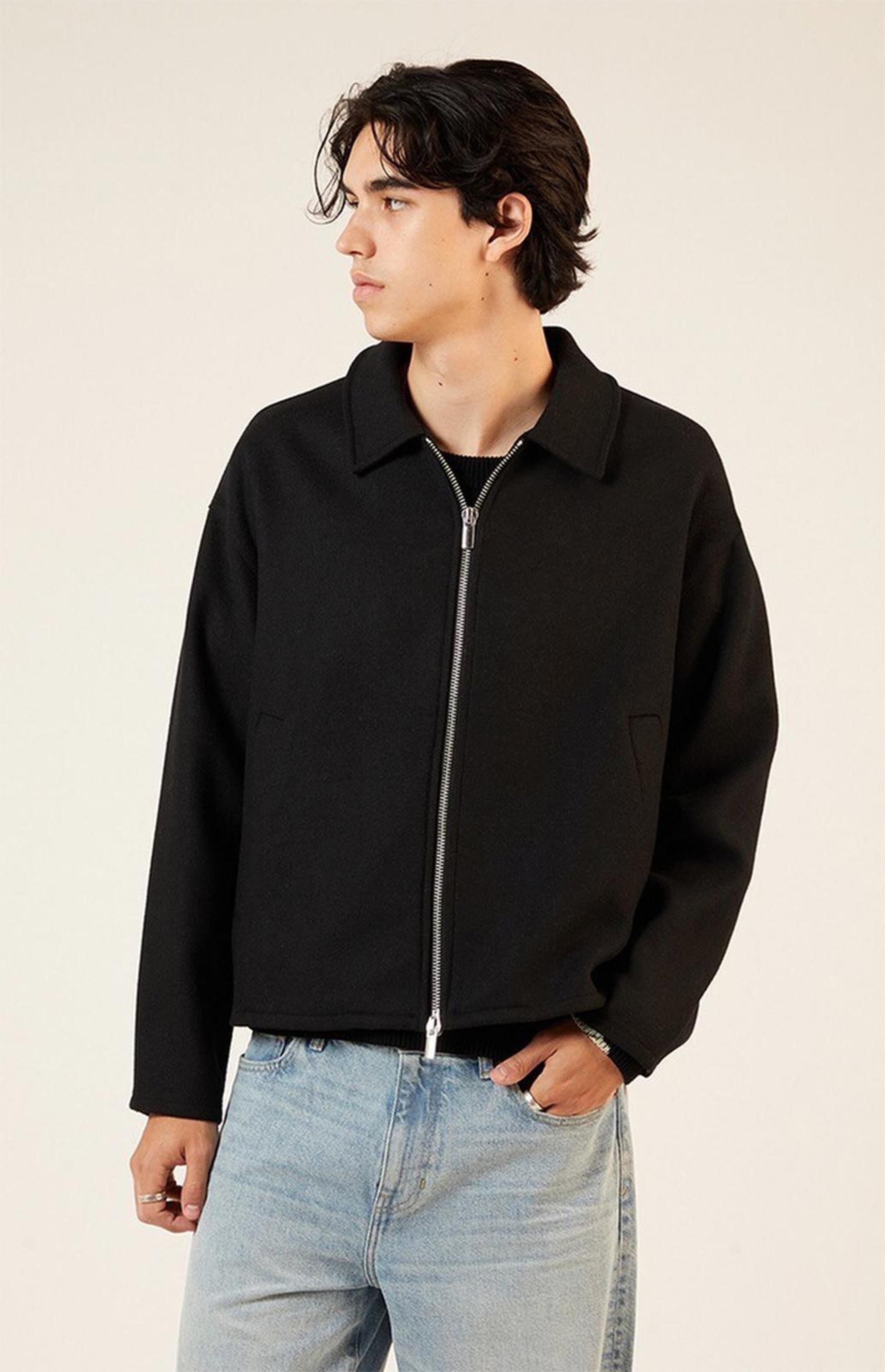 NWT PacSun Black Blouson Jacket Men's Size LARGE