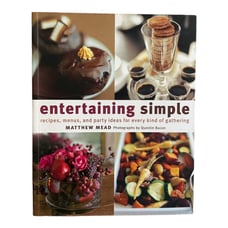 Recipes Book Matthew Mead Entertaining Simple Cookbook Book of Cooking Recipes