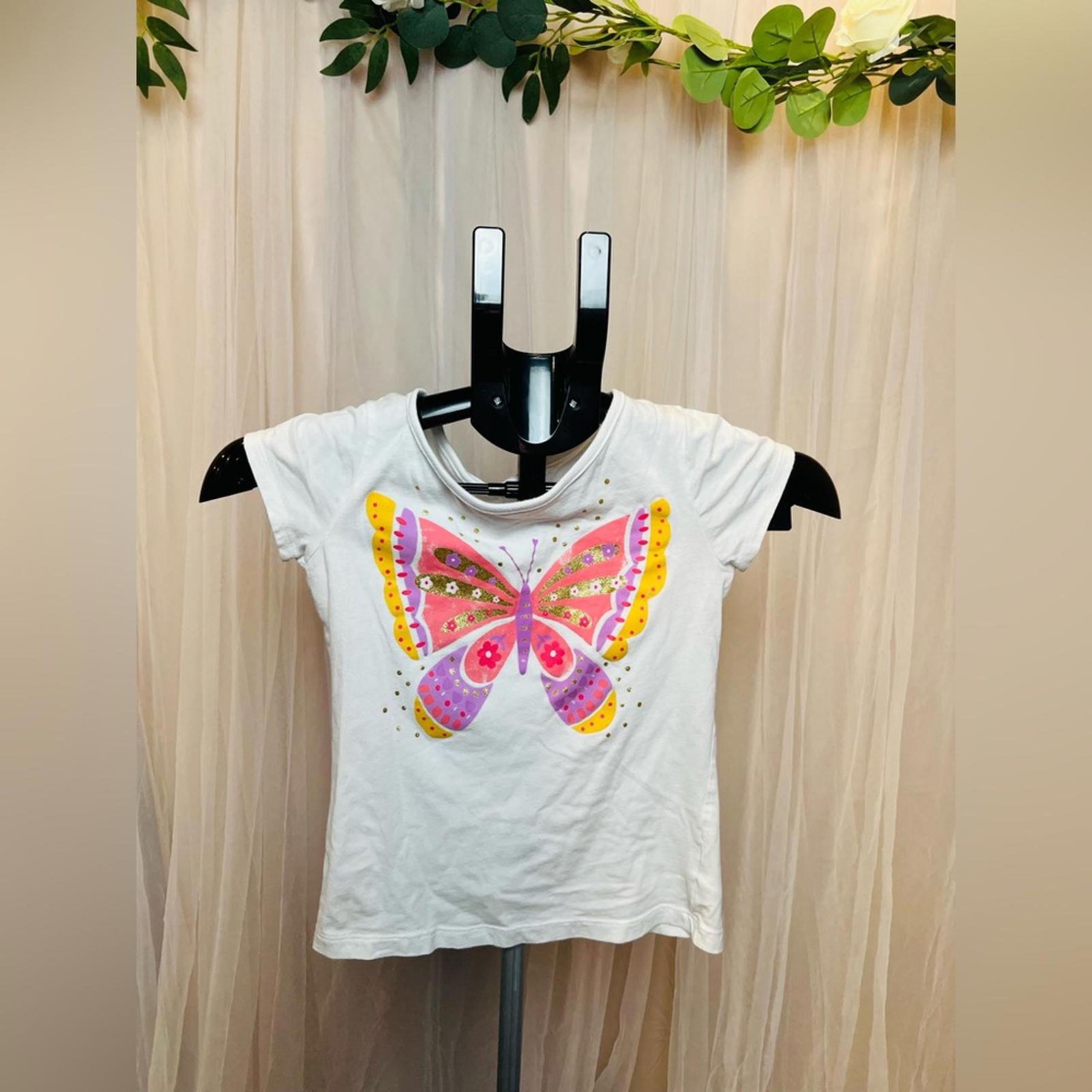 Carters Kids Glitter Butterfly Tee  Size 7