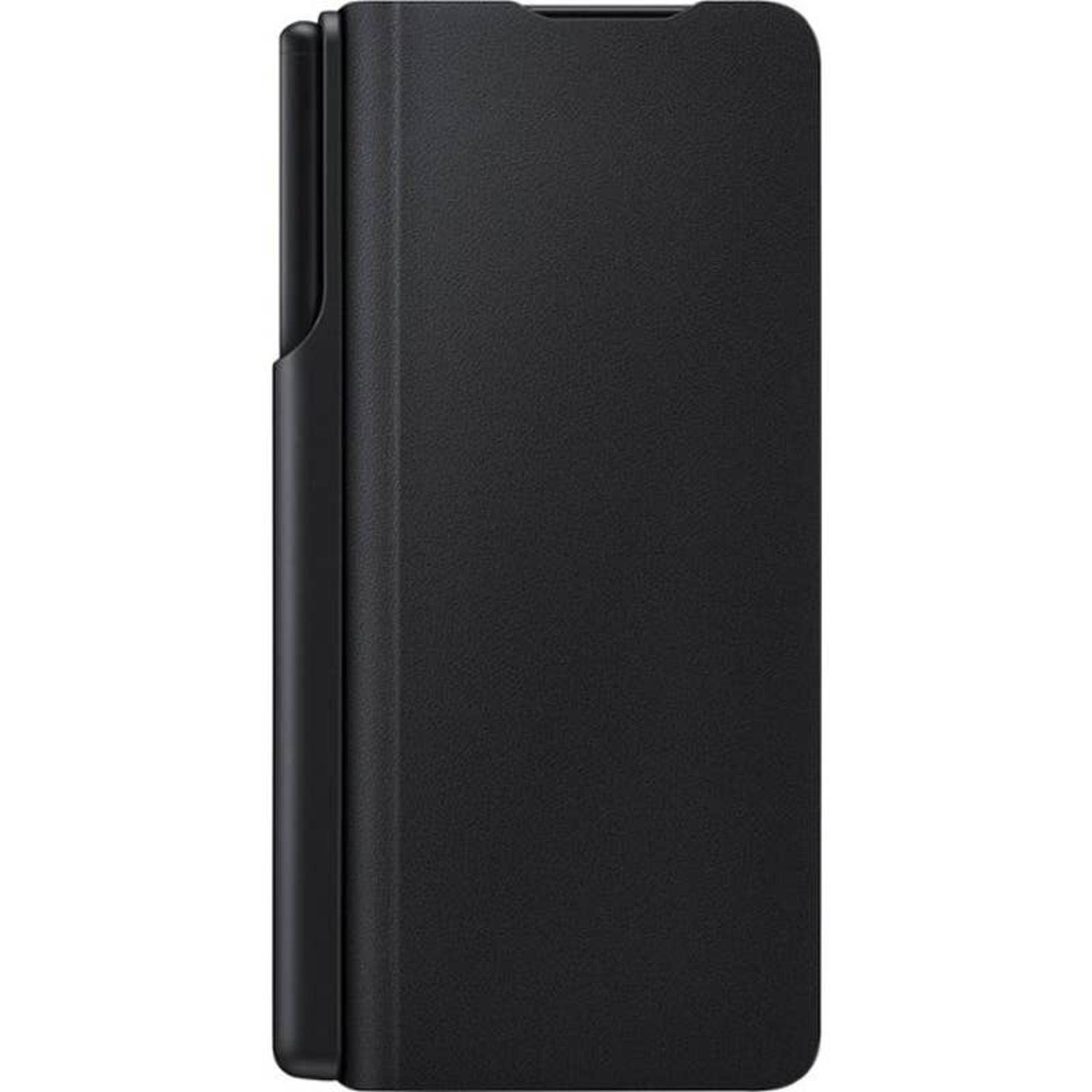 Samsung - EF-FF92PCBEGUS Flip Cover with Pen for Samsung Galaxy Z Fold3 5G-Black