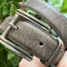 Vintage Pierre Cardin olive grey ladies leather belt