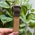 Vintage Pierre Cardin olive grey ladies leather belt