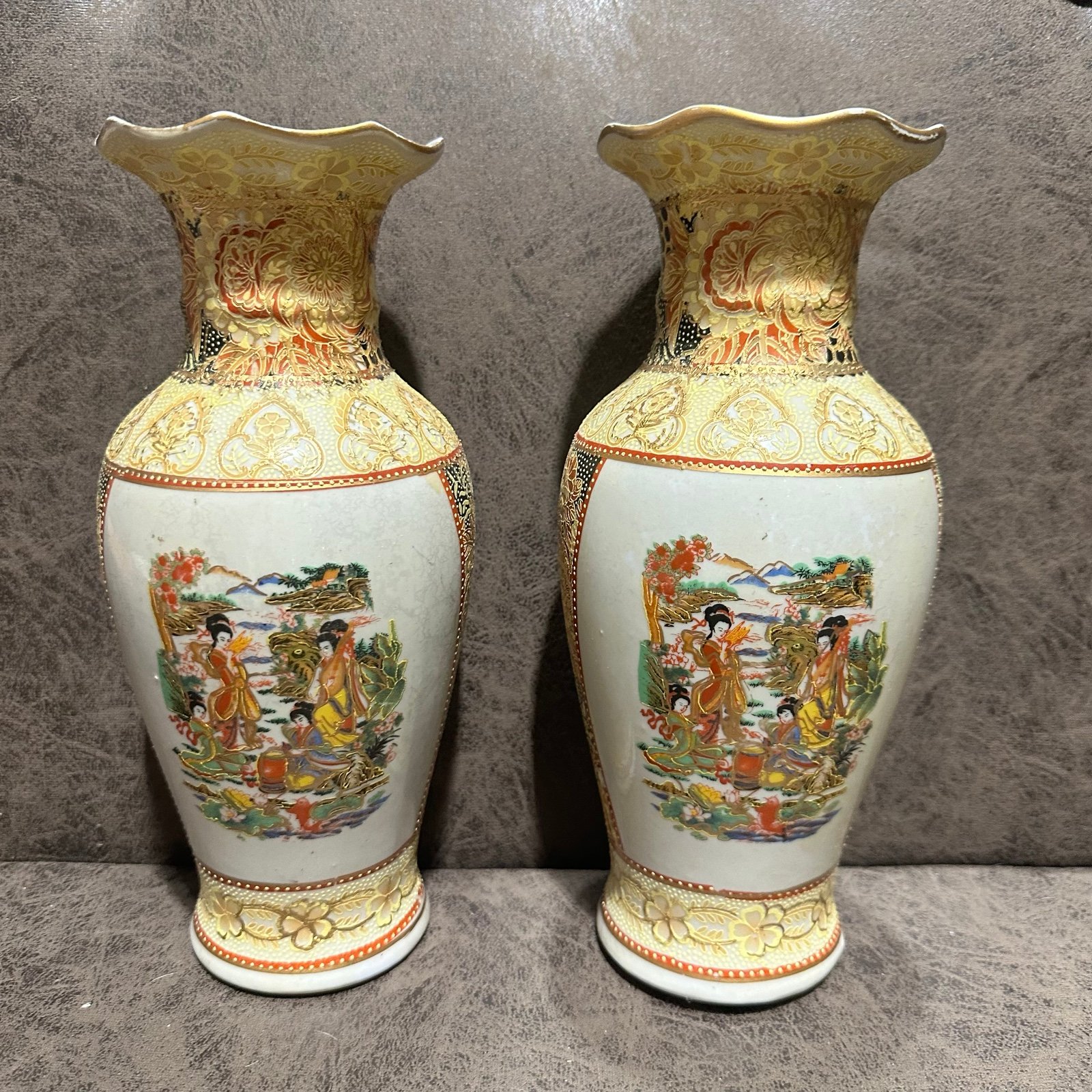 Two Antique vases sold as a set- excellent condition