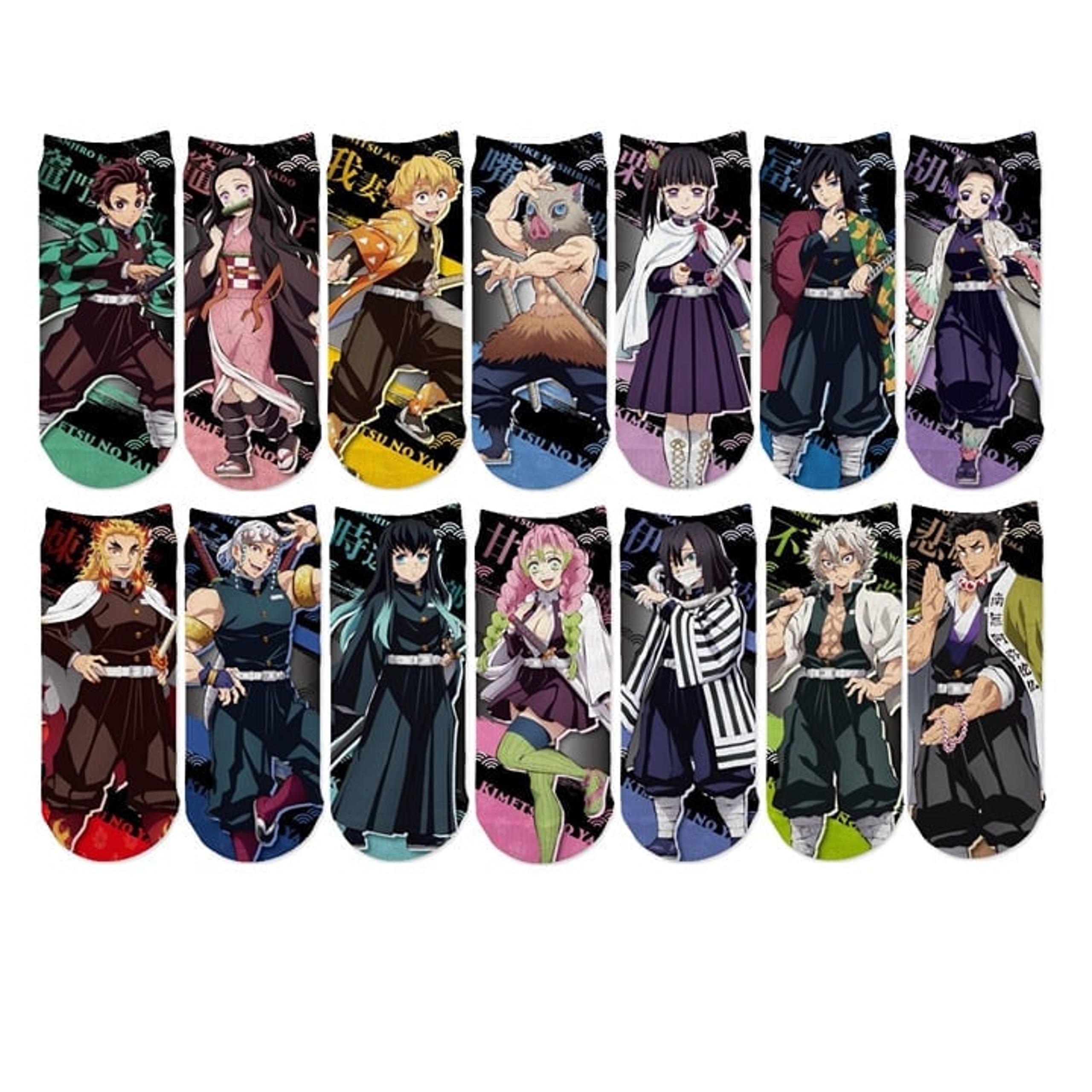 14 Demon Slayer Mix & Match Ankle Socks No-Show Anime Manga Merch Cosplay Giyu