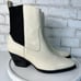 Everlane White Boots Western Off-White Chelsea Leather Black Mid Calf 10.5
