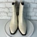 Everlane White Boots Western Off-White Chelsea Leather Black Mid Calf 10.5