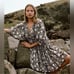 Daughters of India Kyra Mini Dress in Pepper NEW Size XL Bohemian Boho Floral