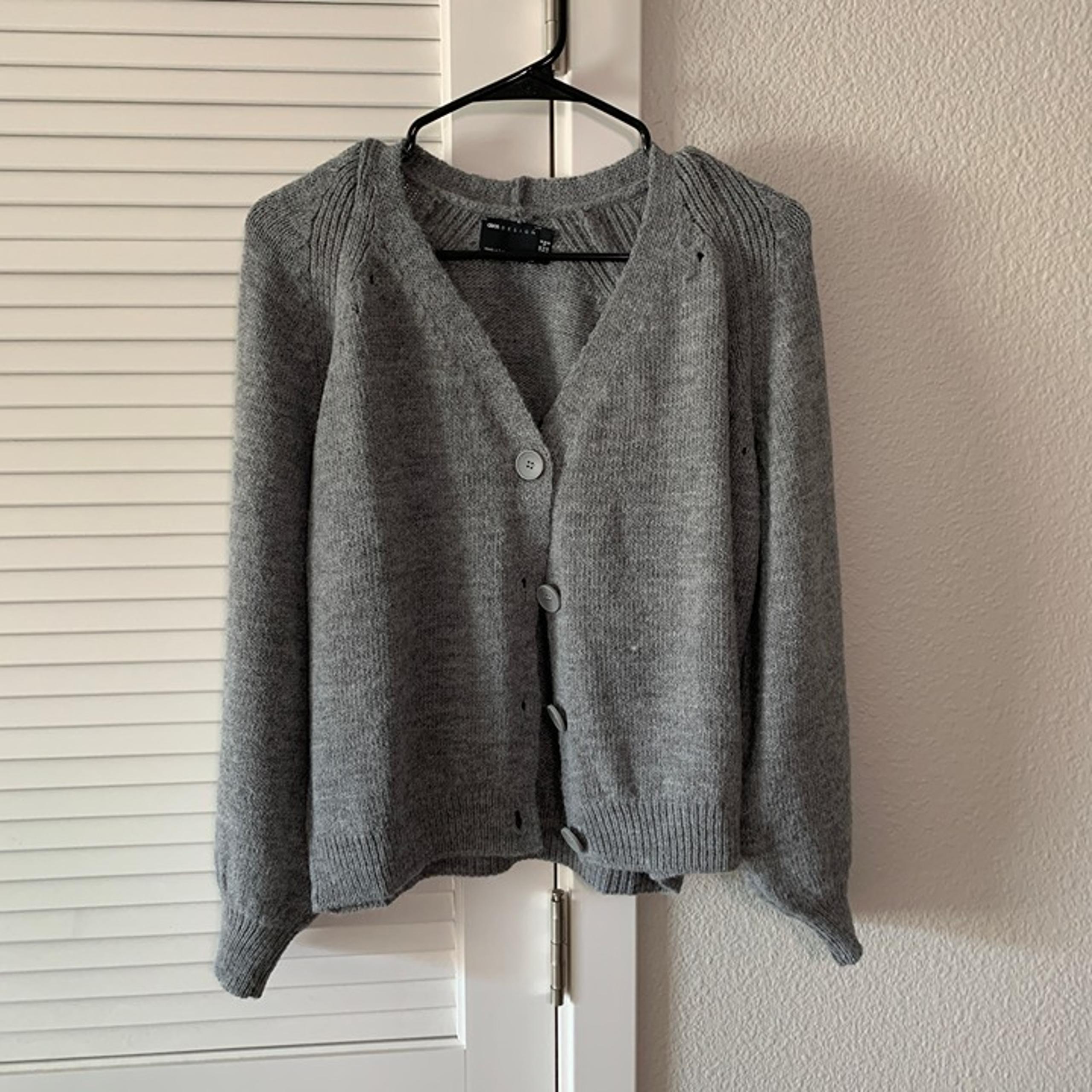 ASOS Women Grey Cardigan Sweater, Size 0