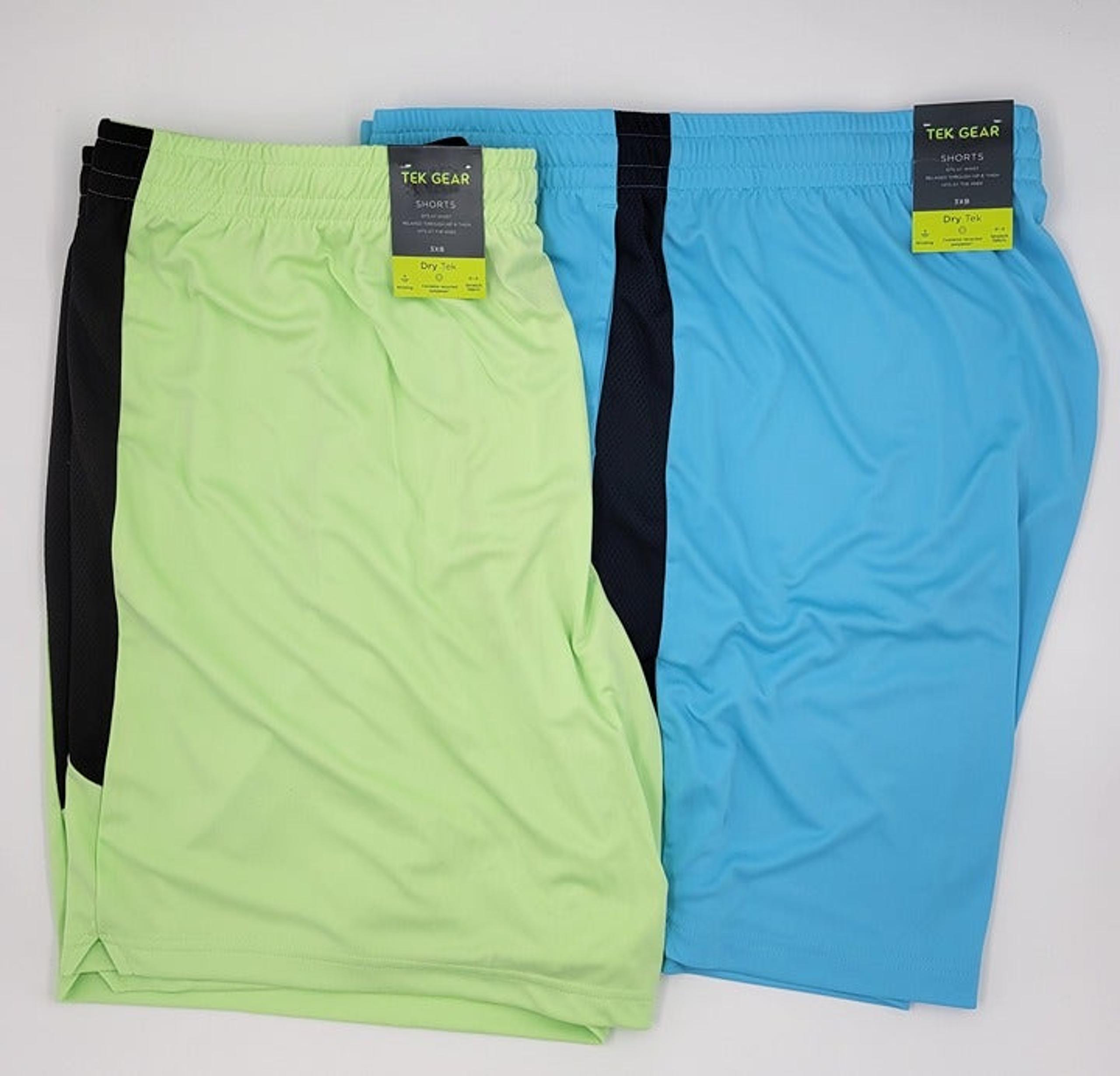 2 Men's Tek Gear Dry Tek Shorts 9"  Sz 3XLT