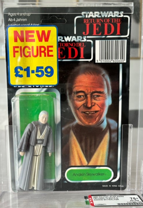 1985 Palitoy Anakin Skywalker Tri-Logo Back-D AFA 75+
