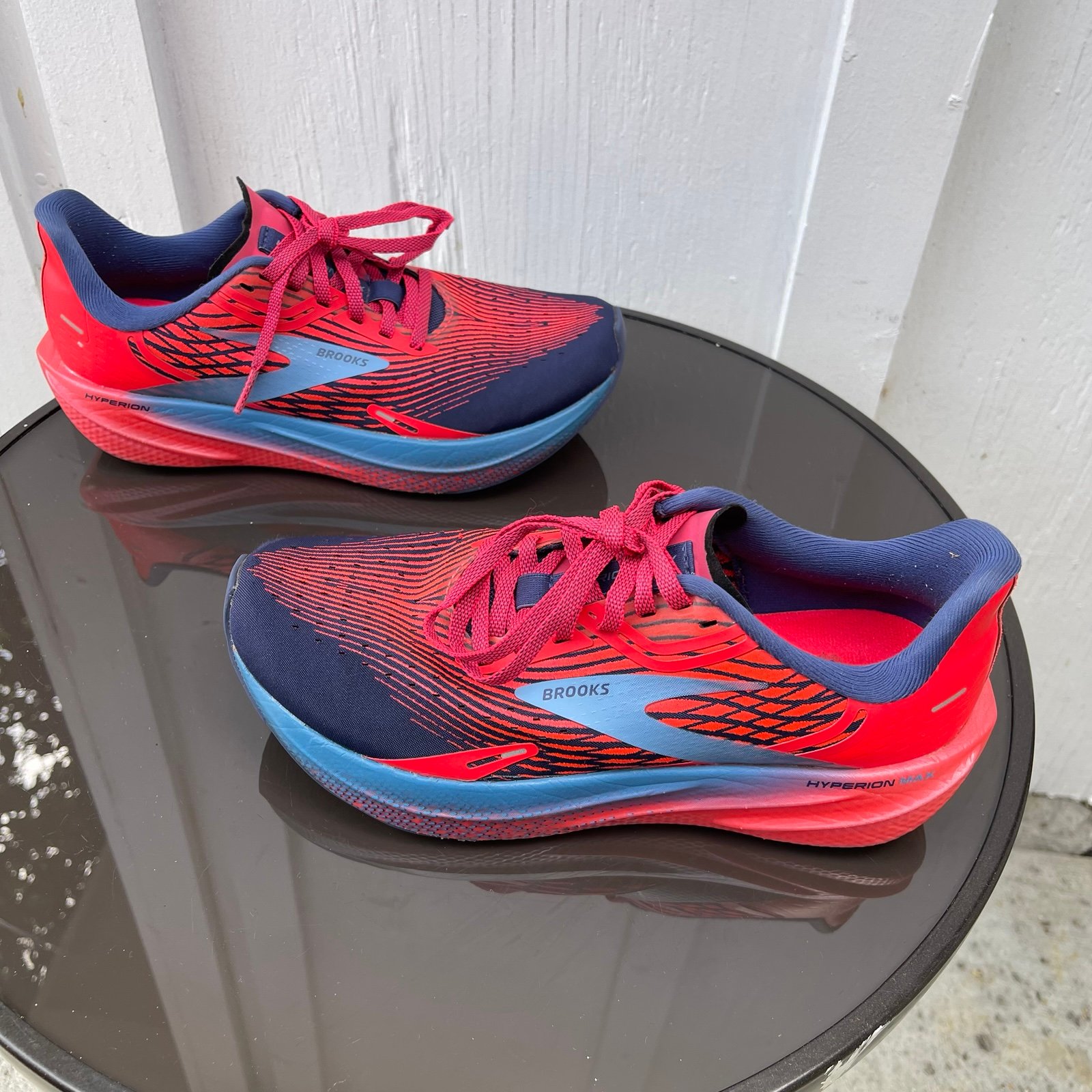 Pre- Owned Women Brooks Hyperion Max Running Shoes Red 1203771B659 Size 7