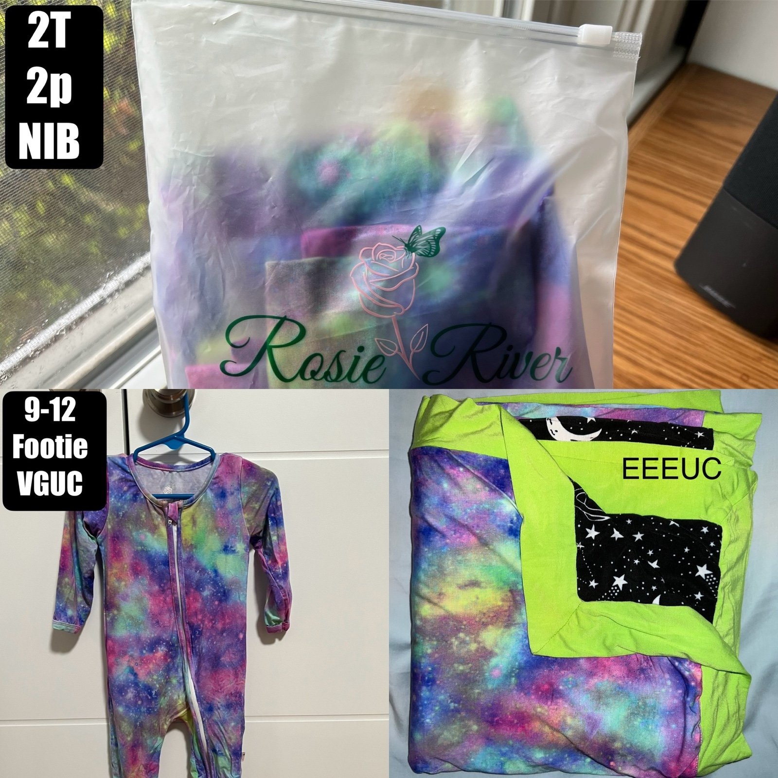Rosie River~ Spacebook ~ PJs / Blanket Bundle