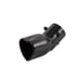 New Gunmetal Heart Shaped Stainless Steel Car Exhaust Pipe Muffler Tip Curved
