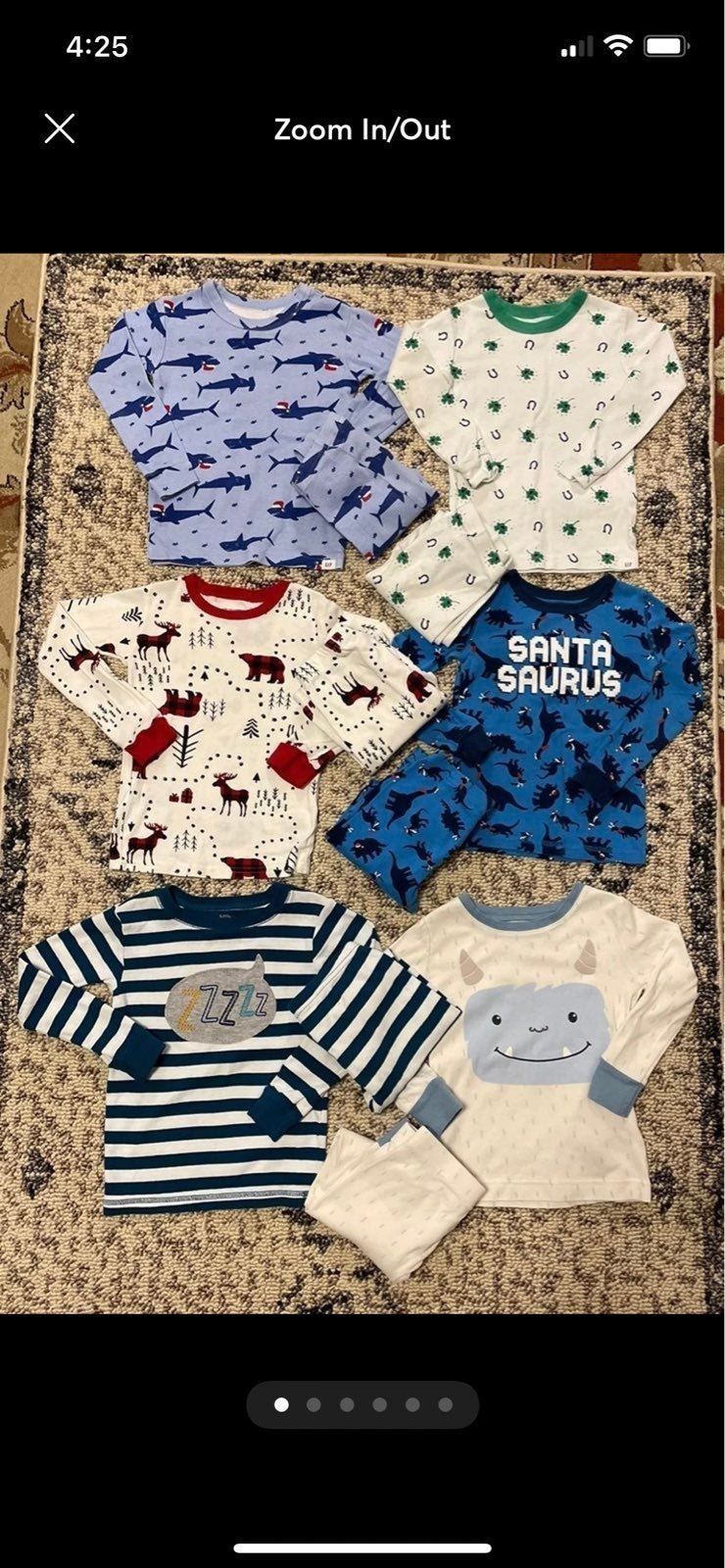 4T Huge Boys shops Pajama Lot ! Christmas Jammies !