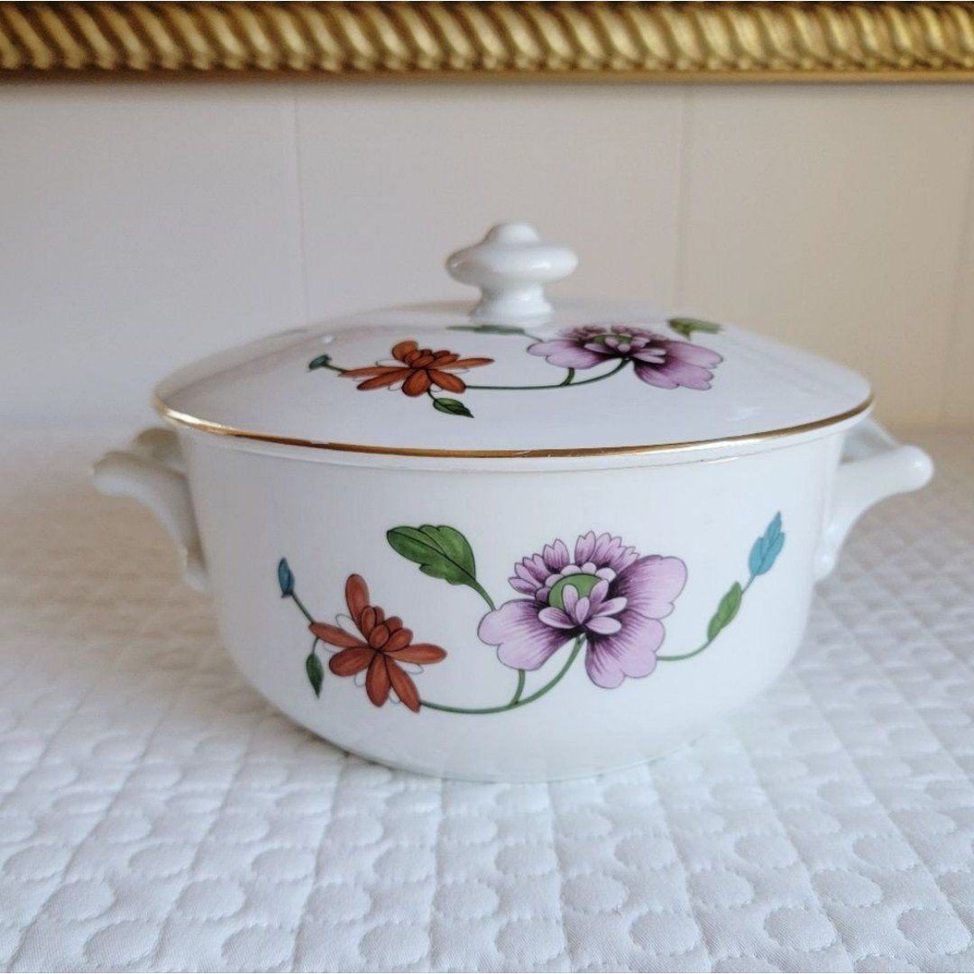 Vintage Royal Worcester Astley 1.5 Quart Oven to Table White Floral Replacement