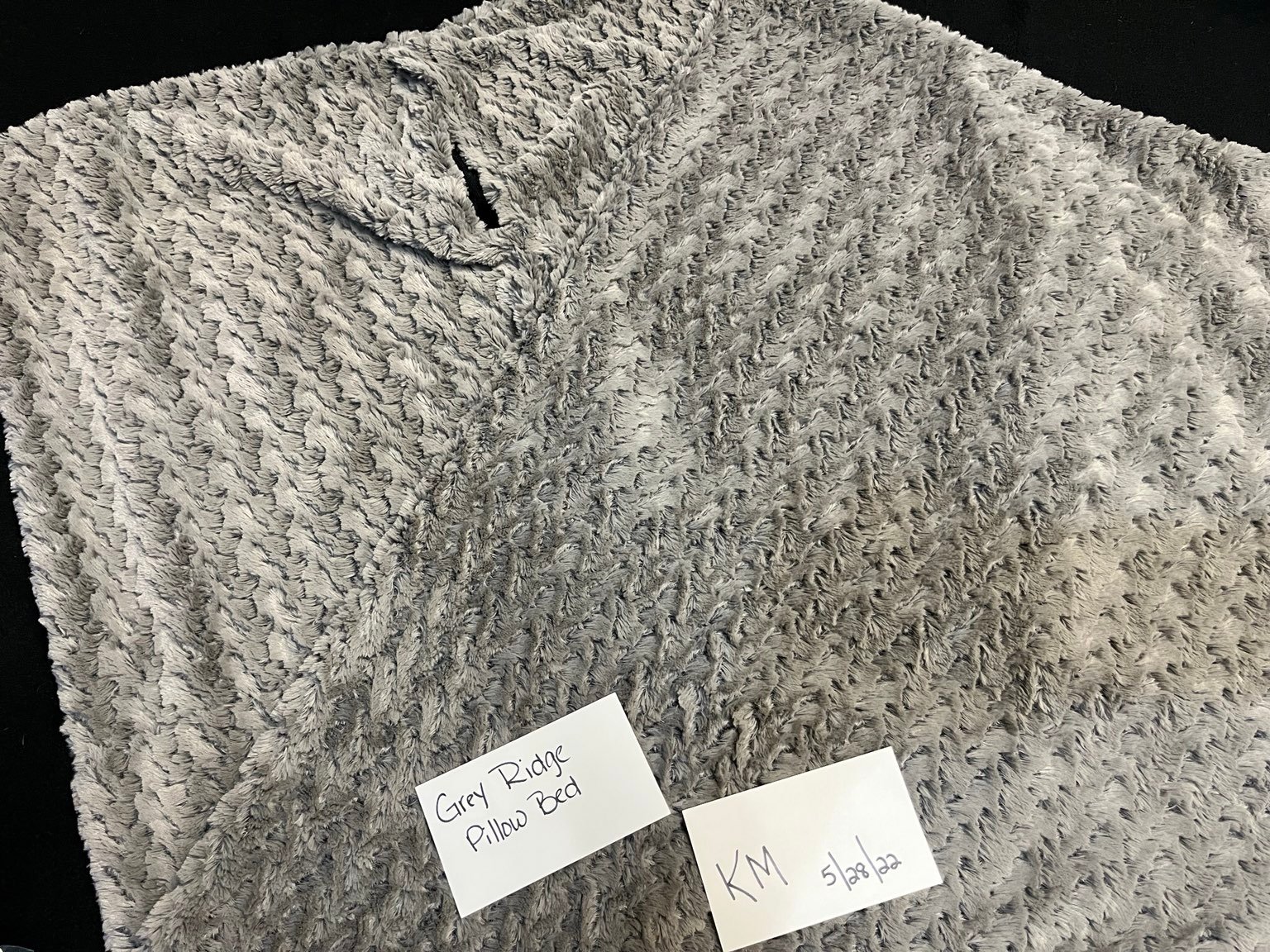 Grey Ridge Minky Pillow Bed