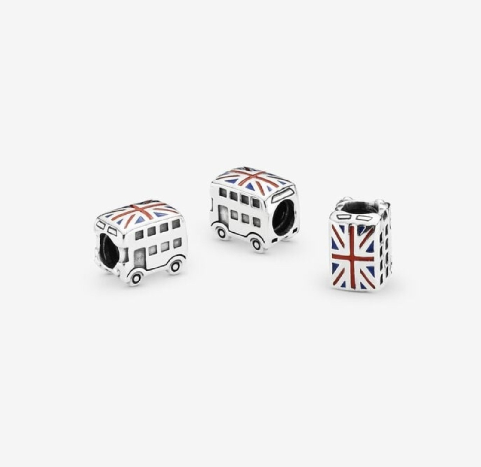 Pandora Union Jack London Bus Charm