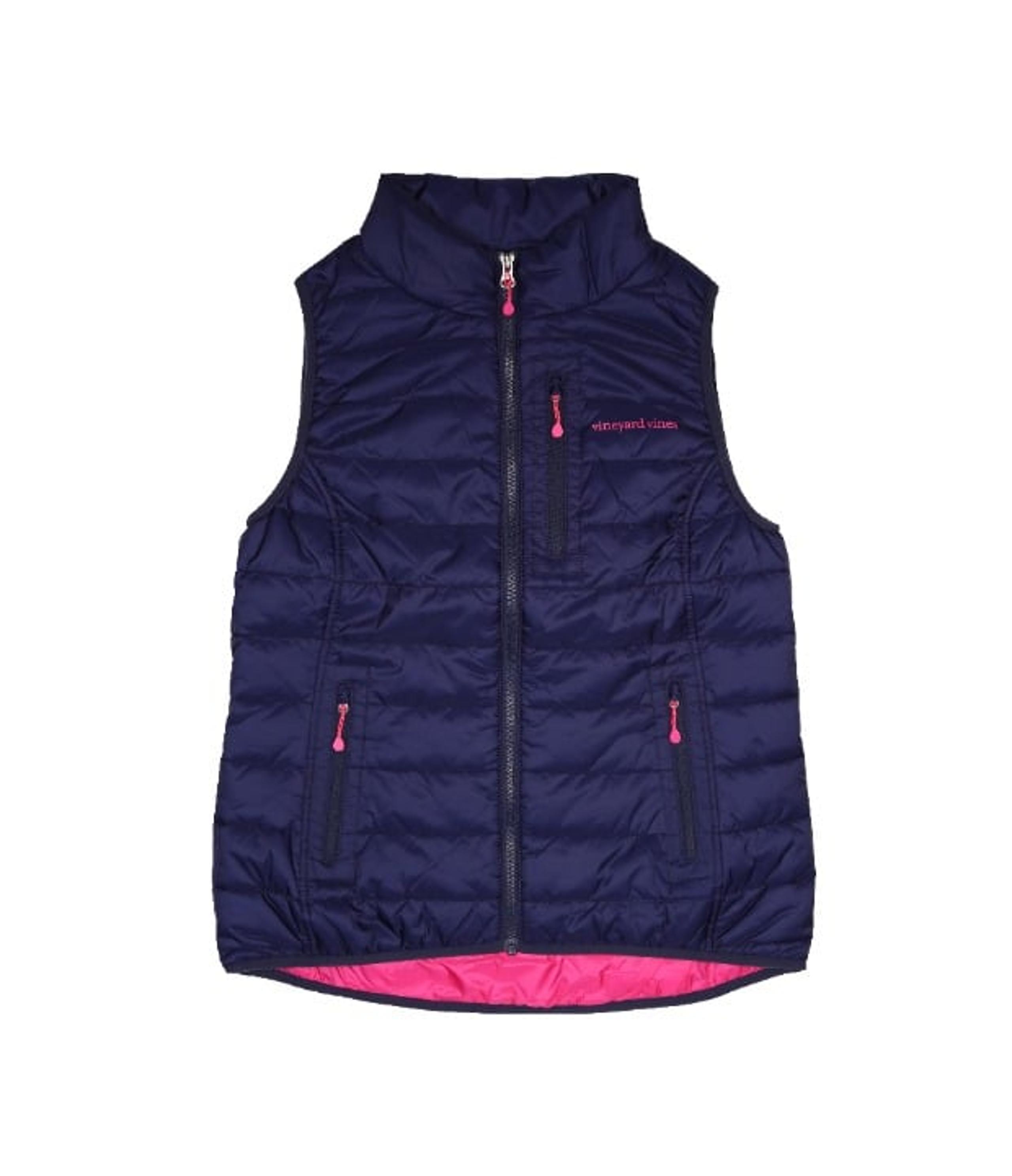 NWT Vineyard Vines Women "MOUNTAIN WEEKEND VEST" Nautical Navy Size XS MSRP $158