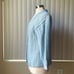 Blue Wool Handcrafted V neck button down Cardigan sweater SZ: M