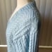 Blue Wool Handcrafted V neck button down Cardigan sweater SZ: M
