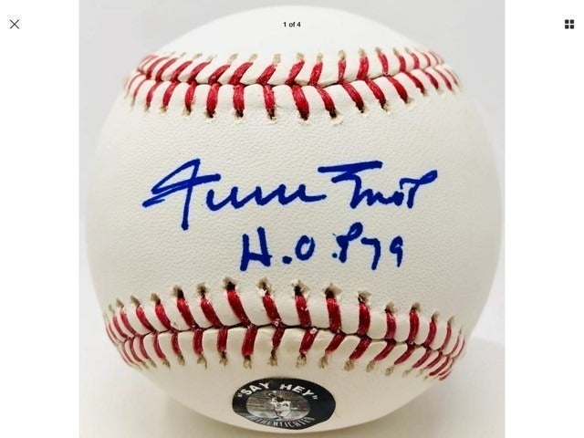 Willie Mays autograph signed baseball