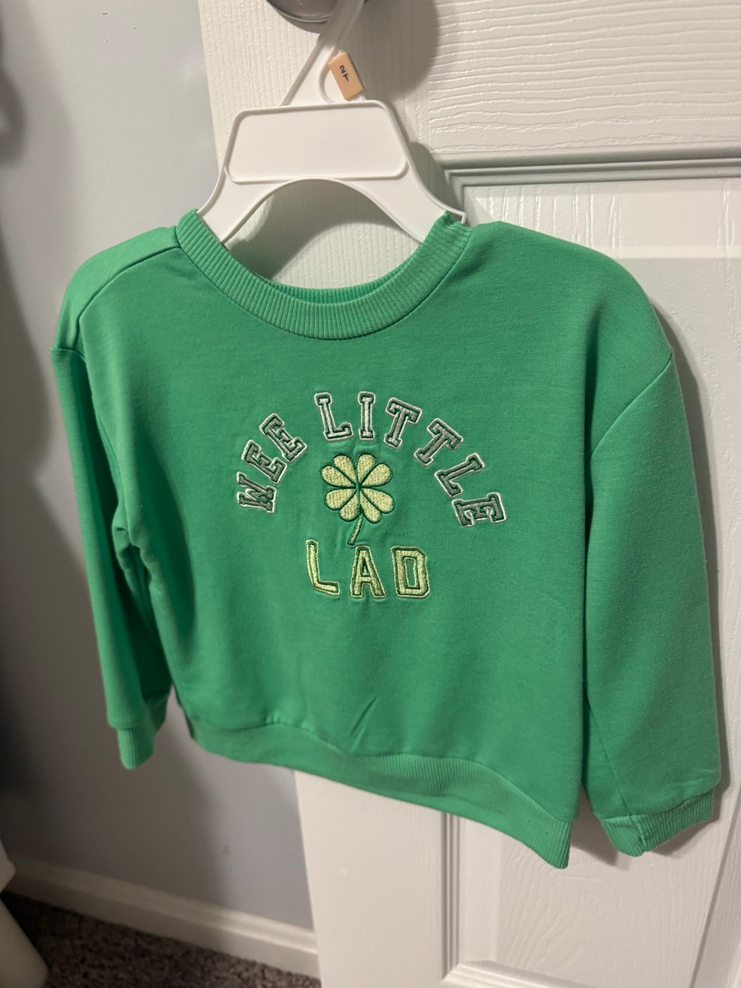 St Patrick’s Day Sweater size 2t